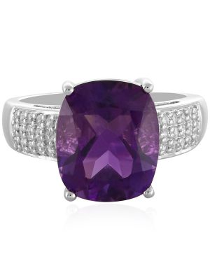 Sibirischer Amethyst-Silberring