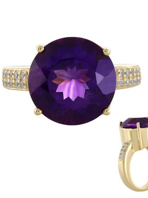 Sibirischer Amethyst-Silberring