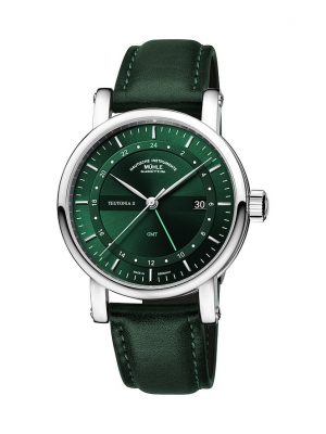 Mühle-Glashütte Herrenuhr Teutonia II GMT M1-33-96-LB II