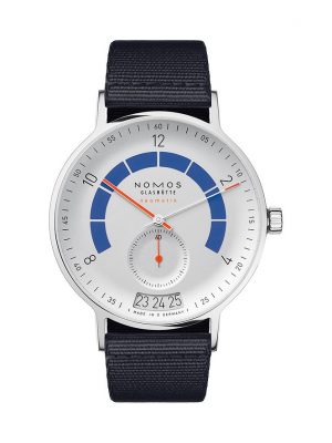 Nomos Glashütte Herrenuhr Autobahn neomatik 41 Datum sportgrau 1303