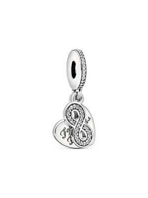 Pandora Charm Moments Forever Friends Herz 791948CZ