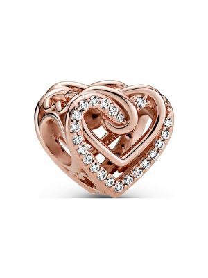 Pandora Charm Moments Funkelnde verschlungene Herzen 789270C01
