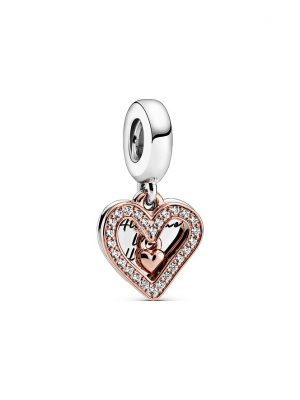 Pandora Charm Moments Funkelndes Freihand-Herz 788693C01