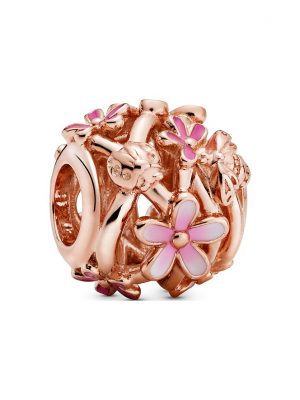 Pandora Charm Moments Offen gearbeitetes rosafarbenes Gänseblümchen 788772C01