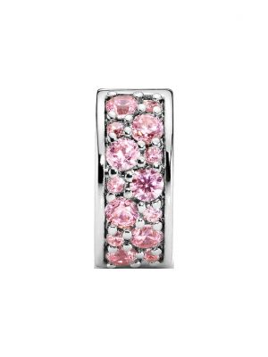 Pandora Charm Moments Rosafarbener Pavé Clip 791817PCZ