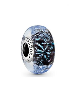 Pandora Charm Moments Welliges dunkelblaues Ozean Murano-Glas 798938C00