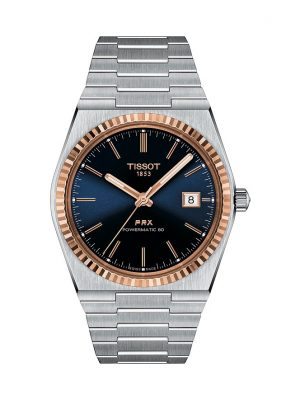 Tissot Herrenuhr PRX Powermatic 80 Stahl & 18K Goldlünette T9314074104100