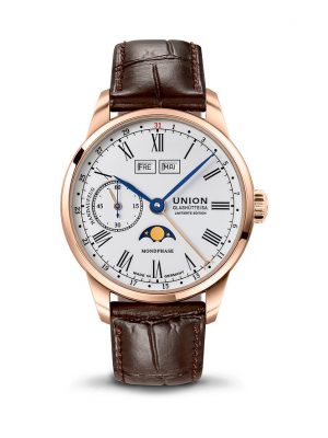 Union Glashütte Herrenuhr 1893 Handaufzug Mondphase D9034587601309