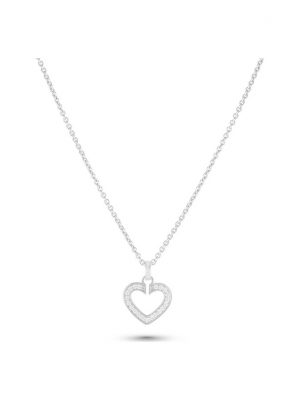 JETTE Kette SACRED HEART 86938308 925er Silber rhodiniert