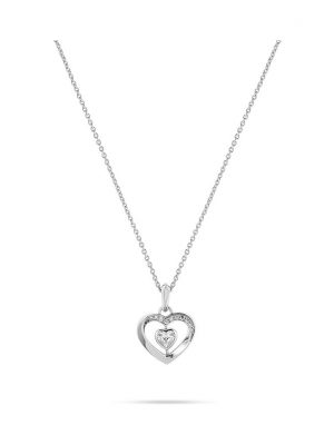 JETTE Kette TWISTED HEART 89193474 925er Silber, recycelt