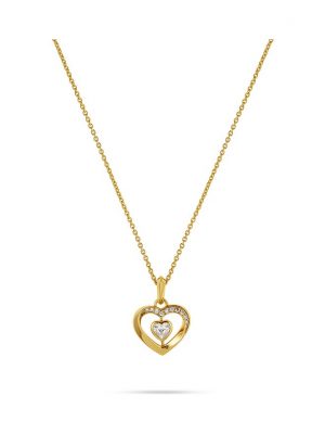 JETTE Kette TWISTED HEART 89193475 925er Silber, recycelt