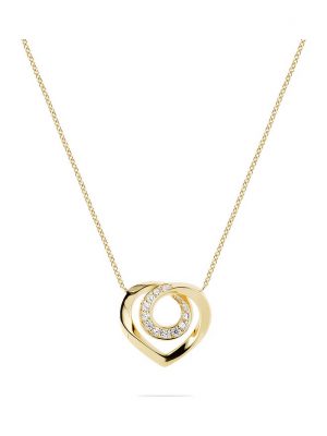 JETTE Kette TWISTED HEART 89208022 925er Silber, recycelt